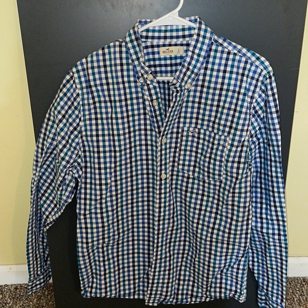 Mens Hollister Dress Up Long Sleeve Shirt